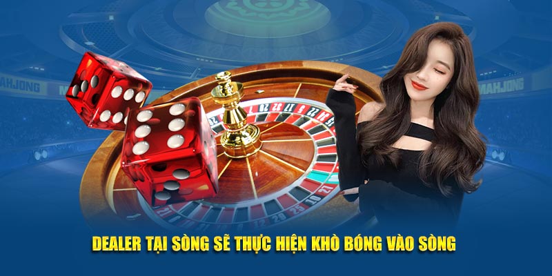 Dealer tại sòng Kubet sẽ thực hiện khò bóng